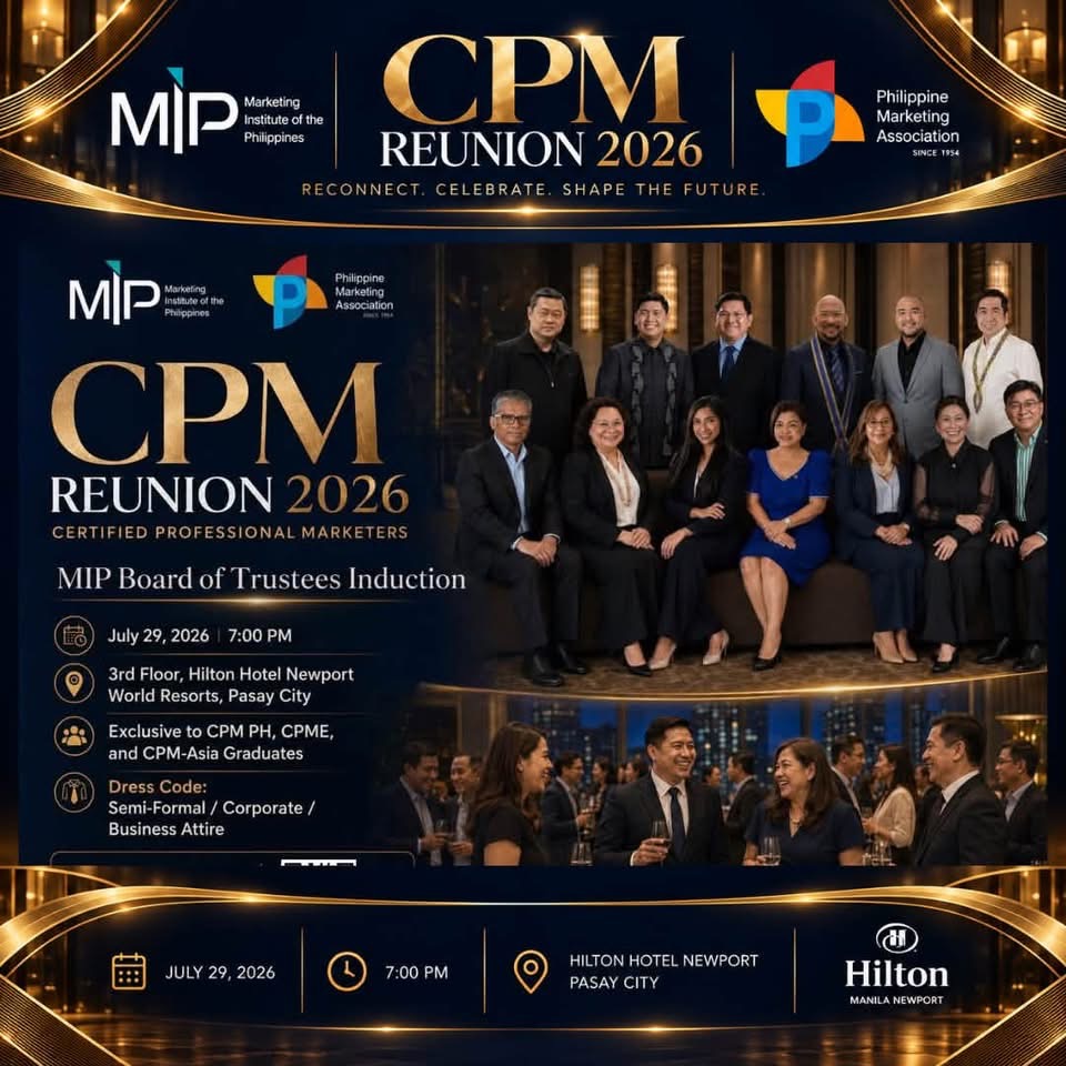 CPM Reunion 2026 promotional artcard announcing the MIP Board of Trustees induction on July 29, 2026.