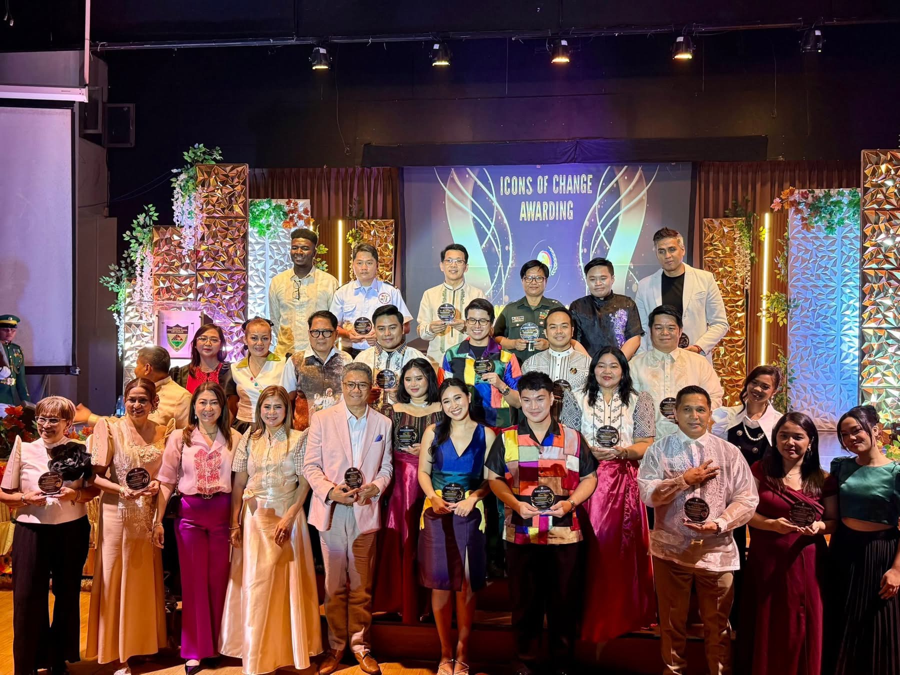 Icons of Change 2025: awardees and participants gathered on stage. Icons of Change Metro Manila, April 27, 2025.