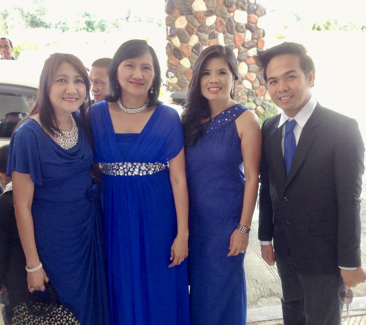 Pastora Kay Lopez, Pastora Annie Perez, Pastora Evelyn Gravador and Brother Next at the Lorenzo wedding