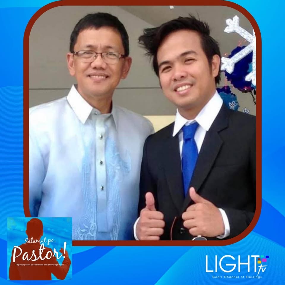 Brother Next with Pastor Emmanuel Manny Lopez Sr. in an archived LIGHT TV appreciation card