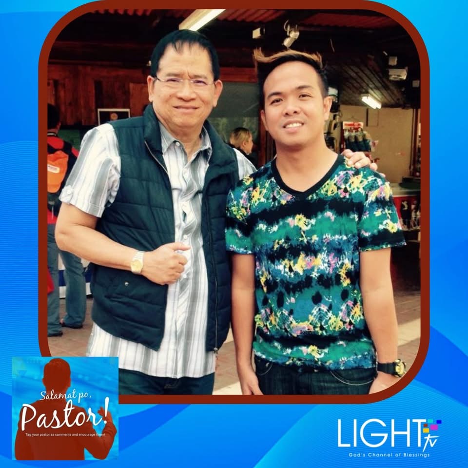Brother Next with Bro. Eddie Villanueva at the Jordan River during the 2015 Israel tour