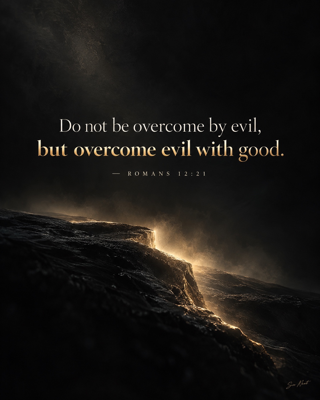 Romans 12:21 artwork by Sir Next